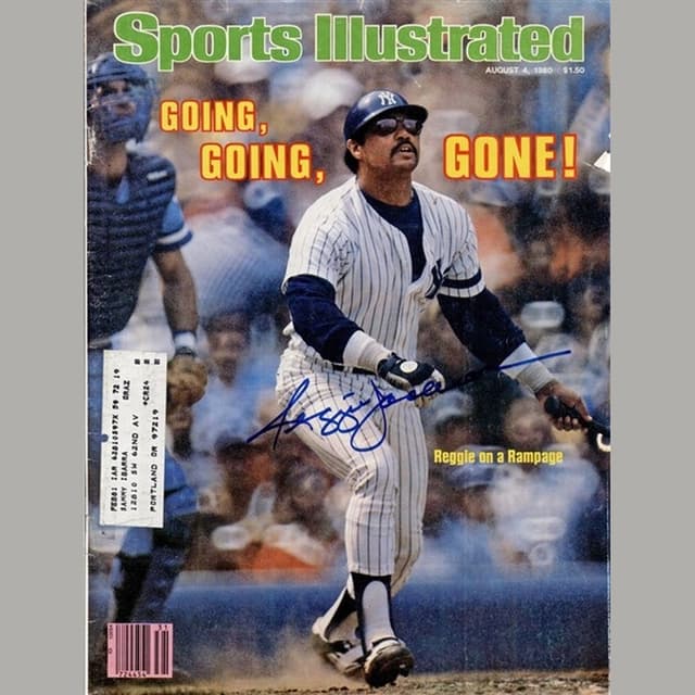 Reggie Jackson : 1980년 8월 4일 〈Sports Illustrated〉 커버 서명