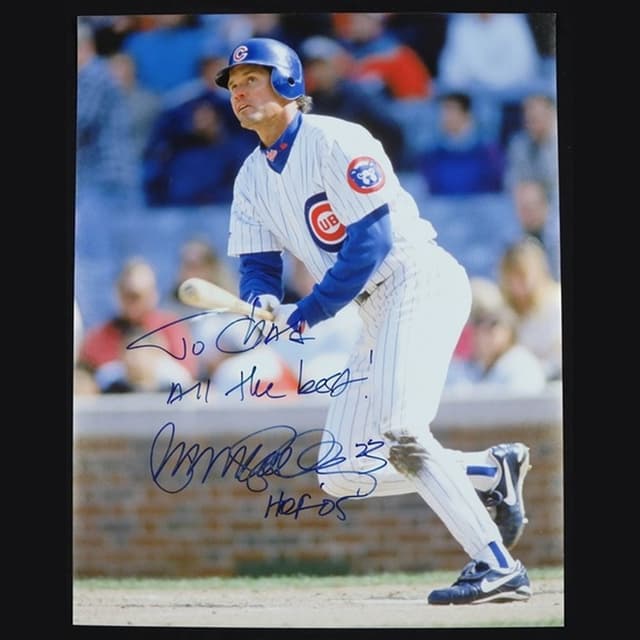 Ryne Sandberg : 서명 사진