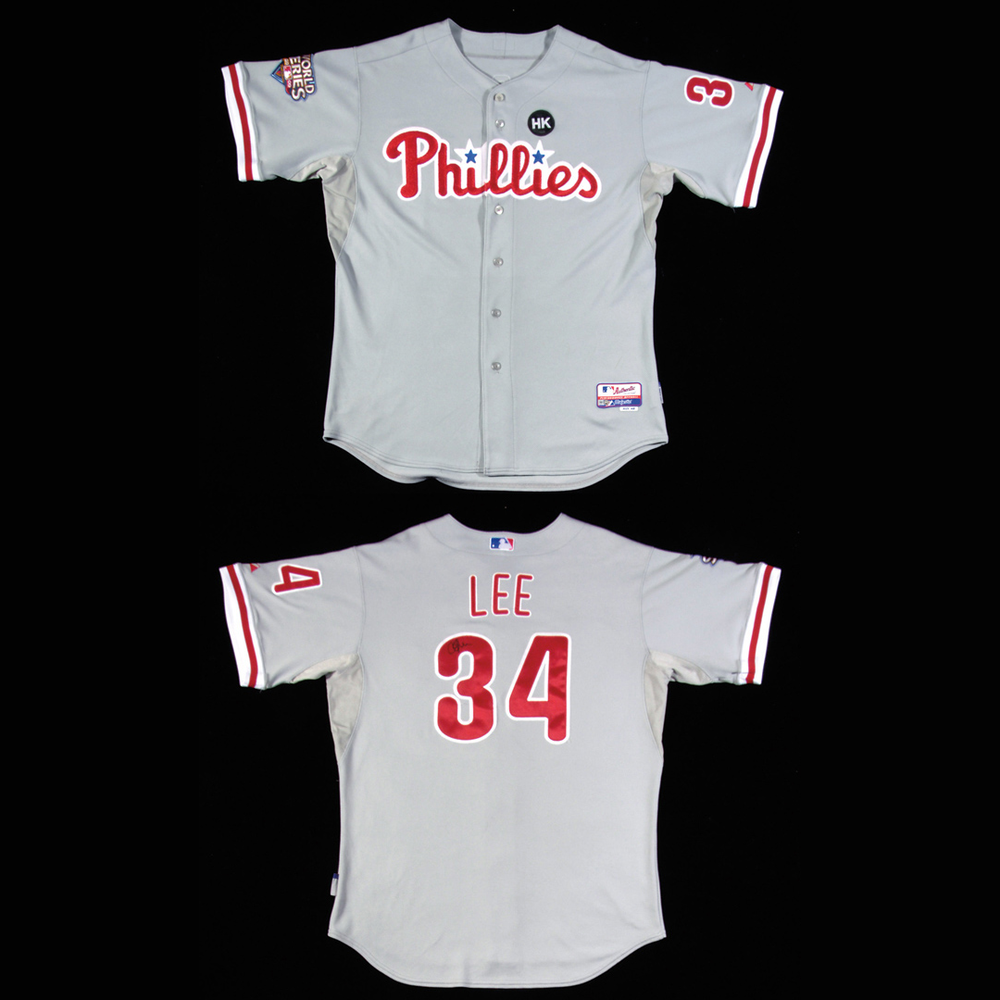 Cliff Lee의 2009년 Game-Used 및 서명 월드 시리즈 저지